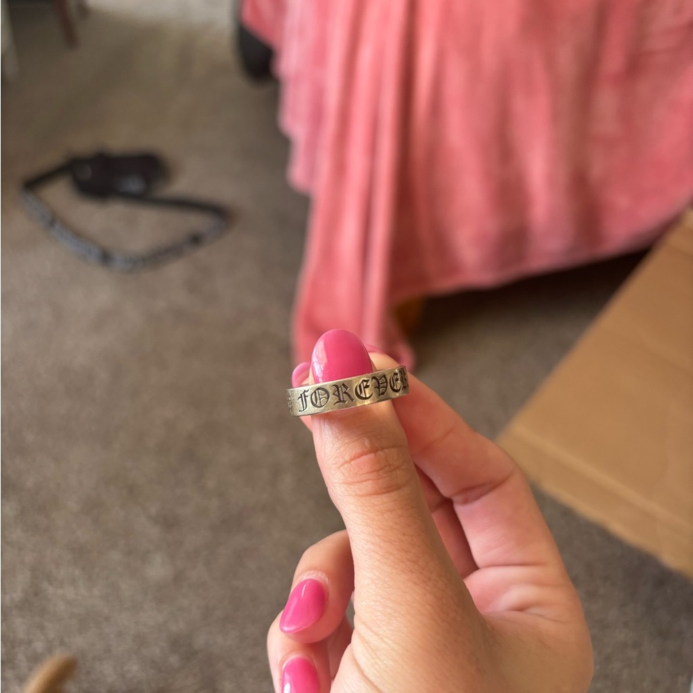 Chrome Hearts Silver Ring with Intricate Design